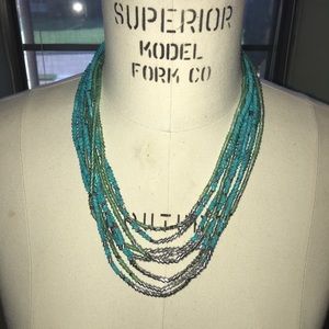 Turquoise beaded necklace